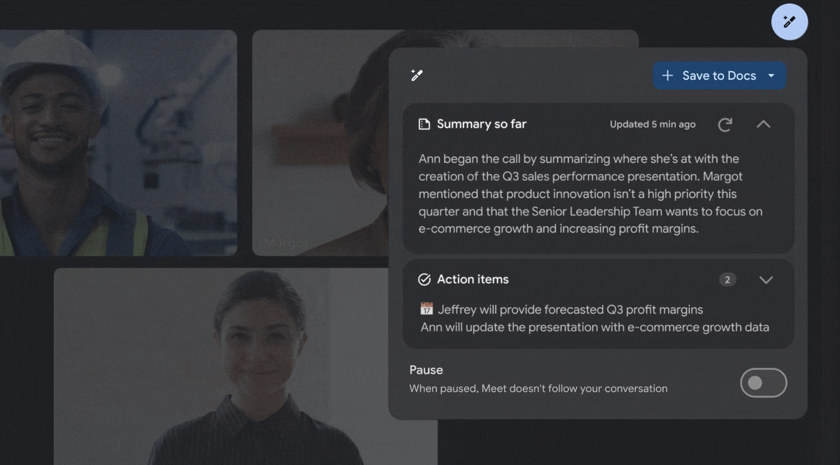 Google Duet AI मीटिंग सारांश, करने योग्य आइटम प्रदान करेगा