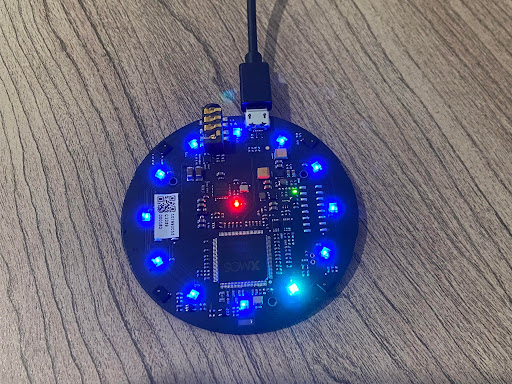 Respeaker Array v2.0 na nagpapakita ng VAD at source localization