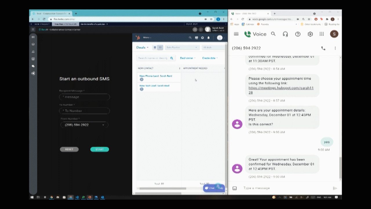 Ang paglipat ng ticket sa HubSpot pipeline ay awtomatikong nagti-trigger ng tawag sa customer