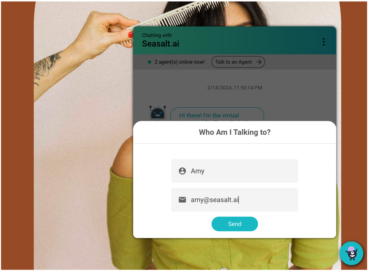 Use the “Preview” function to test the AI agent.